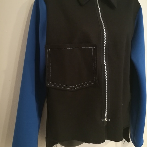 No Label Unisex Contrast Cottom Twill Jacket Sz S - Picture 6 of 6